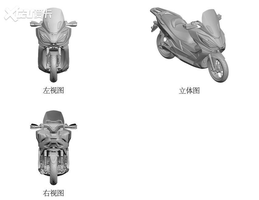 比亚迪要造电动摩托了，专利图已发布，定位中大型踏板