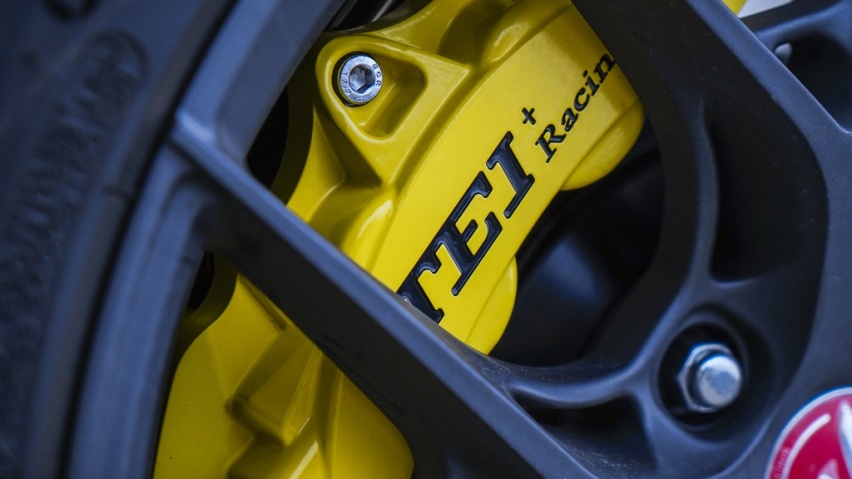 刹车改装案例分享~TEI Racing刹车P40NS+四活塞卡钳套件