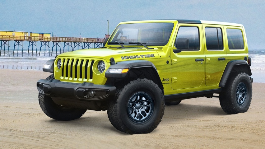 全新黄色涂装 Jeep牧马人High Tide版官图发布