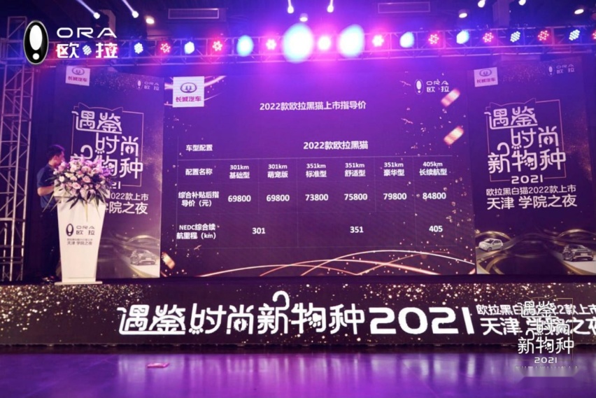 遇鉴时尚新物种 天津学院之夜 欧拉黑白双猫潮流上市