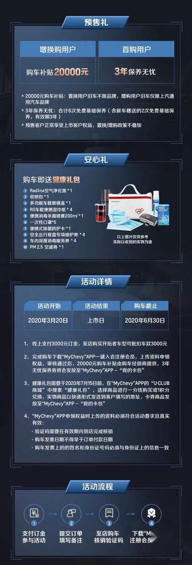 雪佛兰开拓者预售订金3000元 上市后能打几折？