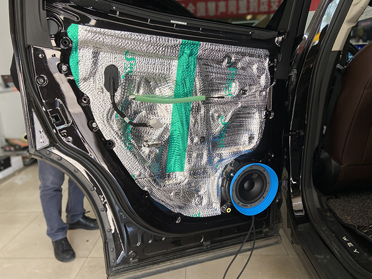 哈尔滨小蒋WEY VV7汽车音响改装前后丹拿232两分频