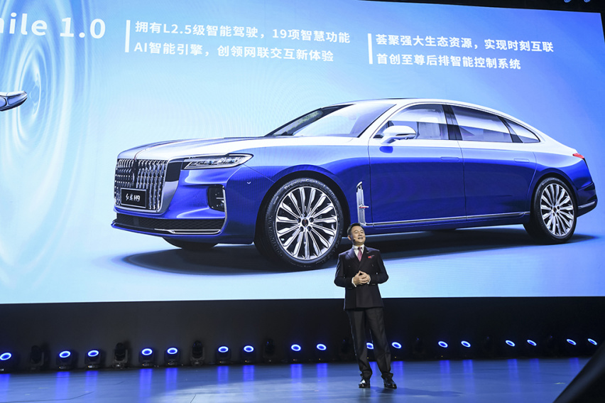 红旗H9全球首秀，搭载3.0L V6发动机