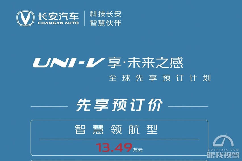年轻人的新颜值“轿跑” 长安UNI-V先享预订价13.49万！
