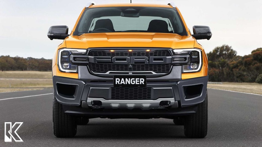 全新福特Ranger Raptor非官方渲染图，越野更强，外观更炫