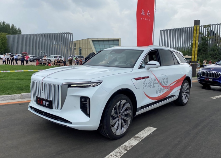 轴距3110mm的红旗E-HS9，55-75万，觉得很值