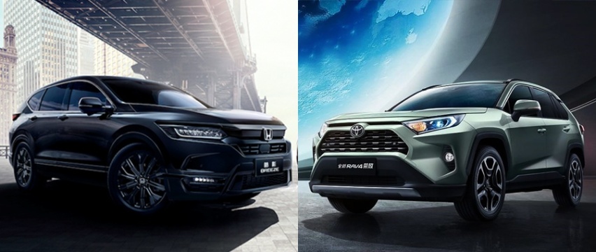 本田皓影对比丰田RAV4荣放，不同风格日系SUV怎么选？