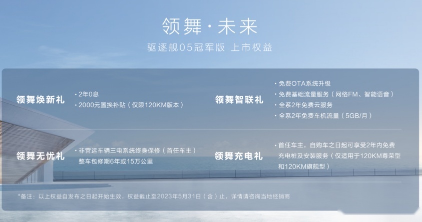 卷出新高度！增墨石蓝车色，比亚迪驱逐舰05冠军版售10.18万起