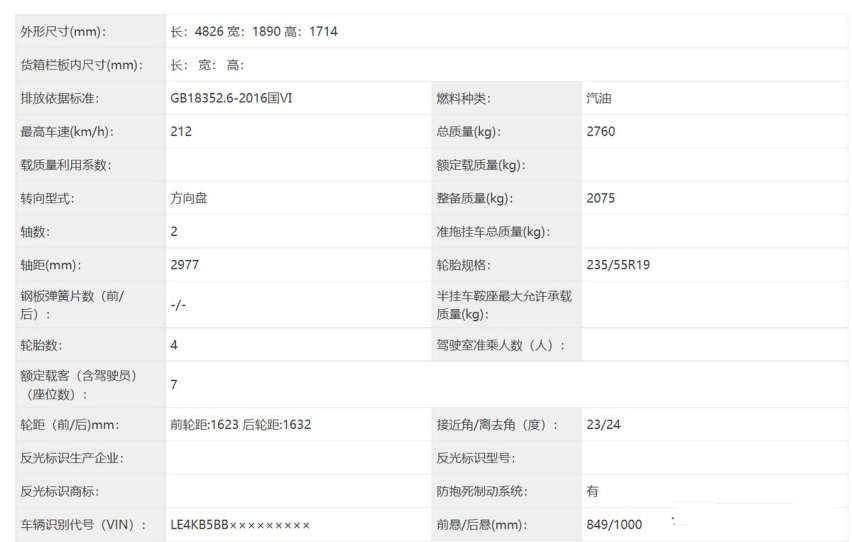 全新一代奔驰GLC申报 三角眼大灯全系2.0T