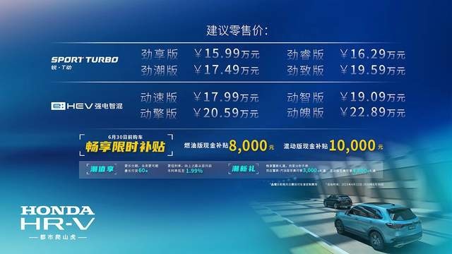 东风本田推首搭e:HEV混动SUV，R-V家族迎来新成员？