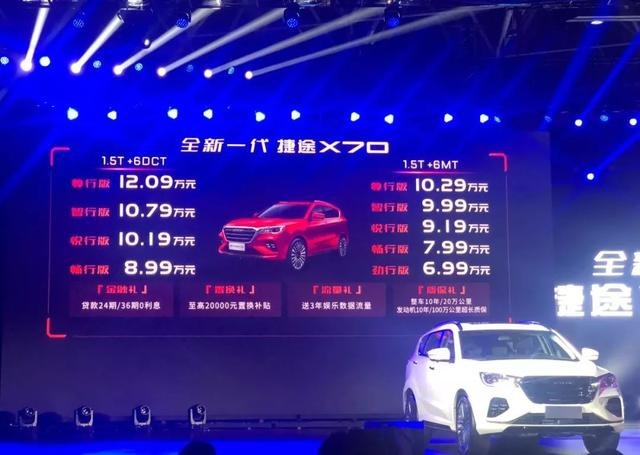 宽体智能SUV,全新一代捷途X70正式上市