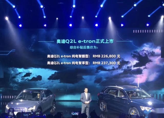 综合续航265km 奥迪Q2L e-tron正式上市
