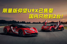 限量版仰望U9X已售罄，国内只抢到2台！