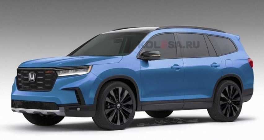 要做最强悍SUV！搭载3.5L V6发动机，本田Pilot假想图曝光