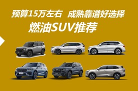 预算15万左右，燃油SUV推荐，都是成熟靠谱好选择