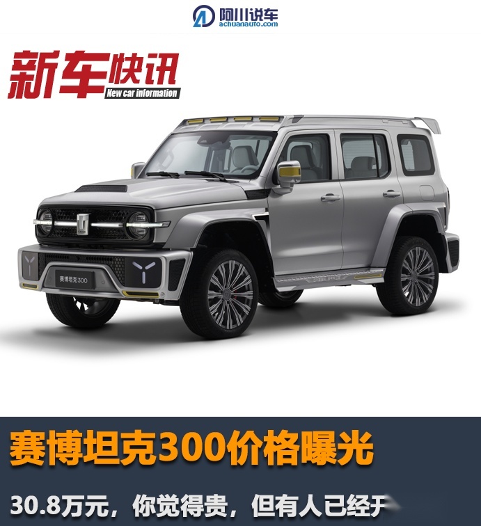 赛博坦克300价格曝光：30.8万元，你觉得贵，但有人已经开抢了
