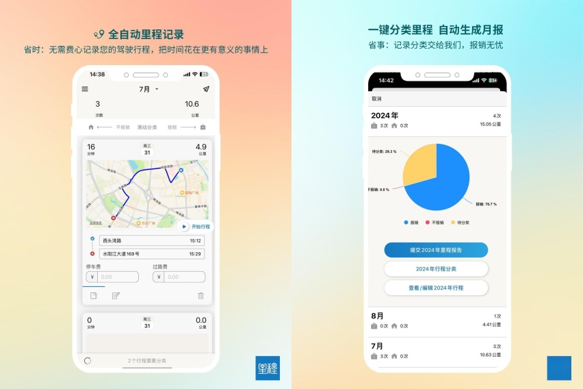 一键搞定私车公用报销 里程月报App让你轻松管理行车记录
