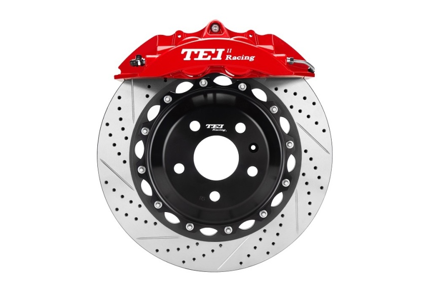 刹车改装案例分享~TEI Racing刹车P40NS+四活塞卡钳套件