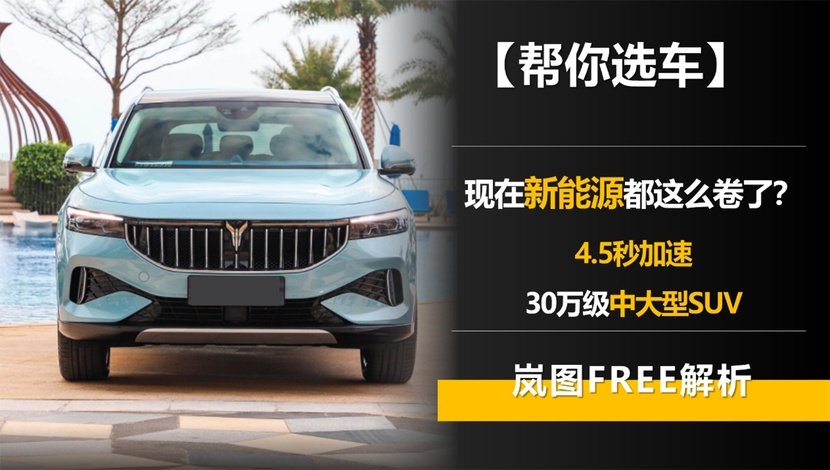 现在新能源都这么卷了？4.5秒加速 30万级中大型SUV 岚图FREE