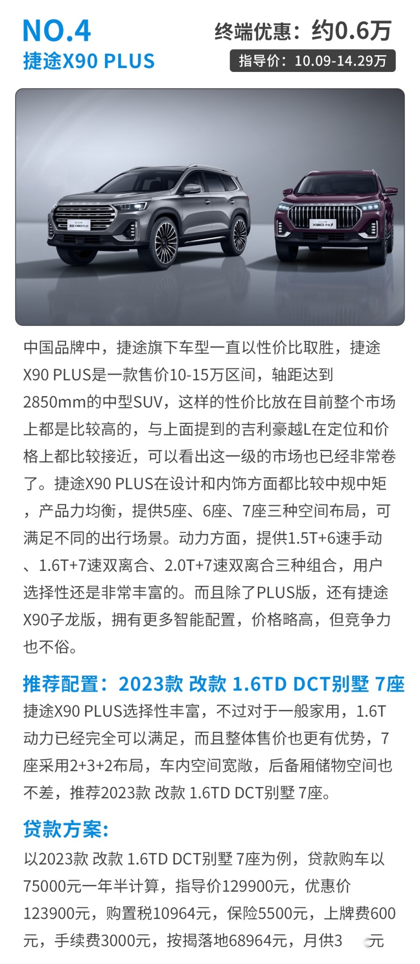15万落地买7座SUV！配置直接拉满 这些新车闭眼可入！