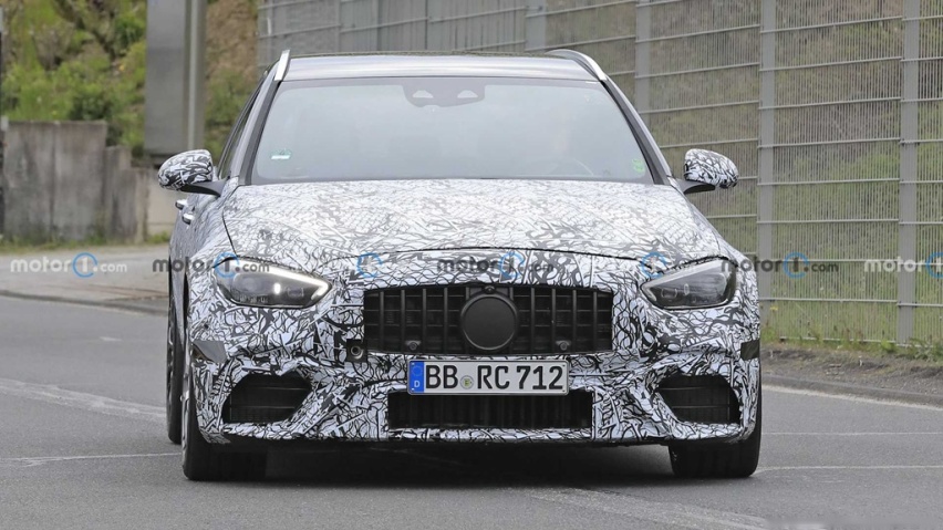 梅赛德斯-AMG C63旅行版谍照 采用混合动力系统