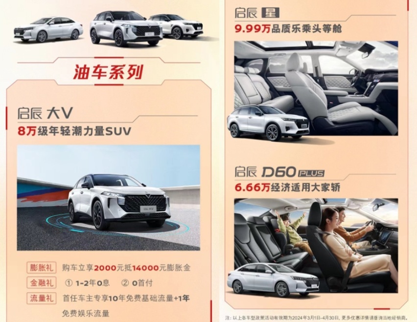 燃油车6.66万起，新能源车9.99万起，东风日产启辰也下场了