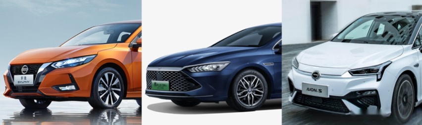 3月销量最好的三款A级轿车，纯油纯电混动都有
