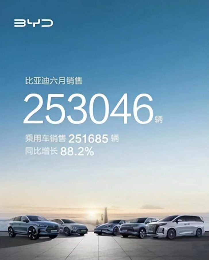 上半年狂卖125.56万辆 比亚迪以实力出圈 锁定全球“销冠”