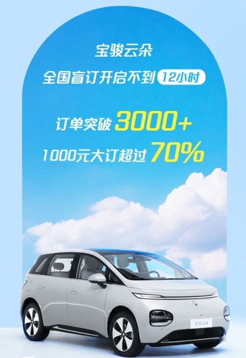 12小时订单超3000辆,宝骏云朵要起飞了?对比海豚如何?