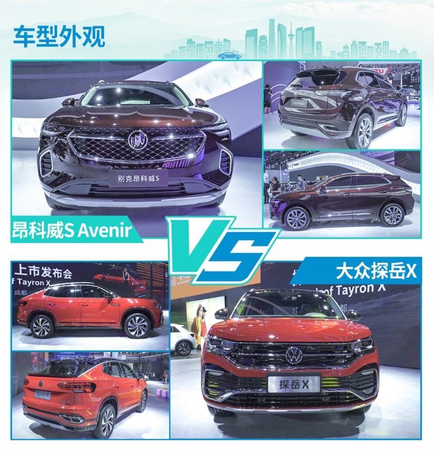 合资中型SUV新物种！全新昂科威S对比探岳X