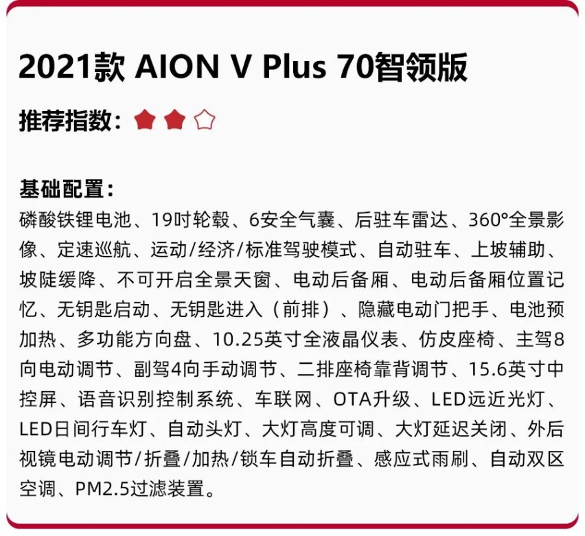 17.26万起售，AION V Plus买哪款更值？