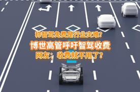 博世高管呼吁智驾收费，称免费是行业灾难？网友：收费就没人用了