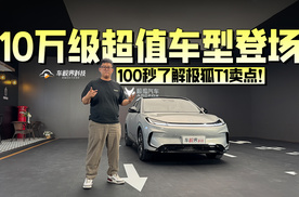 10万级超值车型登场，100秒了解极狐T1卖点！