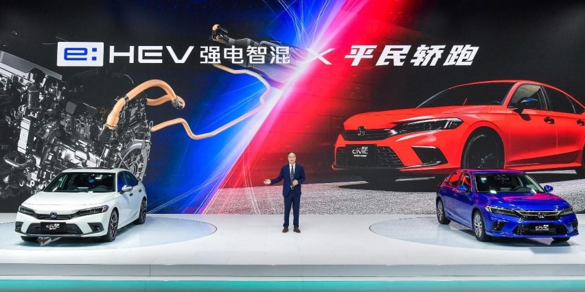 本田“e:HEV强电智混”最新技术登场   第十一代思域e:HEV上市