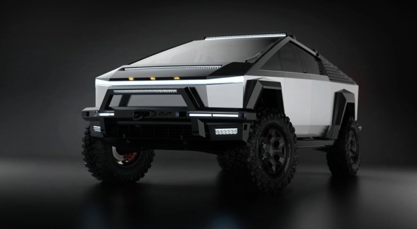 特斯拉Cybertruck量产版刚进展厅，后市场改装配件就到位了