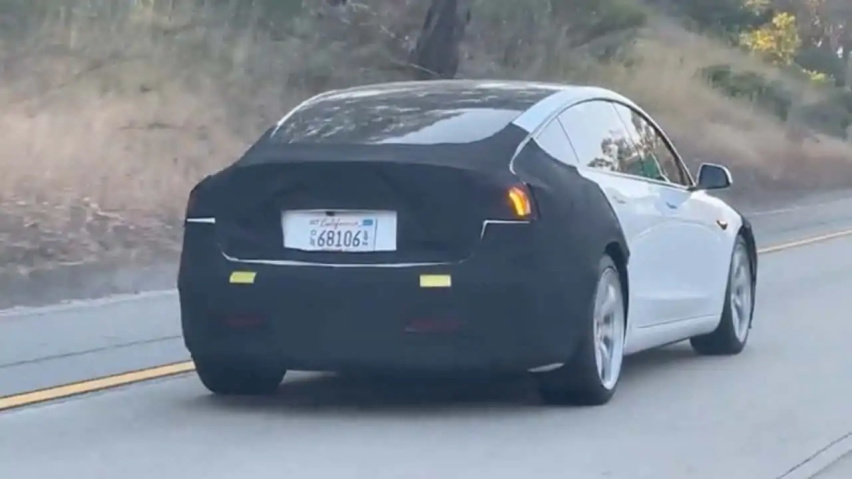 又又又要降价了！ 搭载宁德时代电池 新款特斯拉Model 3谍照流出