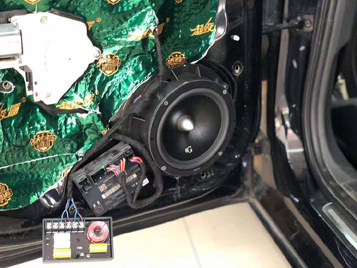 沈阳奥迪A6汽车音响隔音改装升级黄金声学GE6.2两分频套装