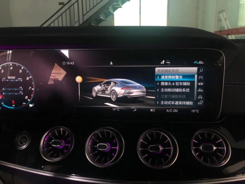 19款奔驰AMG GT50改装23P驾驶辅助系统和前排座椅记