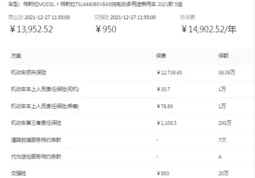 新能源专属险上线，Model Y保费涨6000元，网友：省下的油钱没了