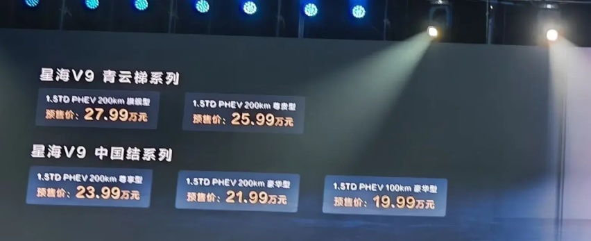19.99万元起，马赫超混动力，风行星海V9预售
