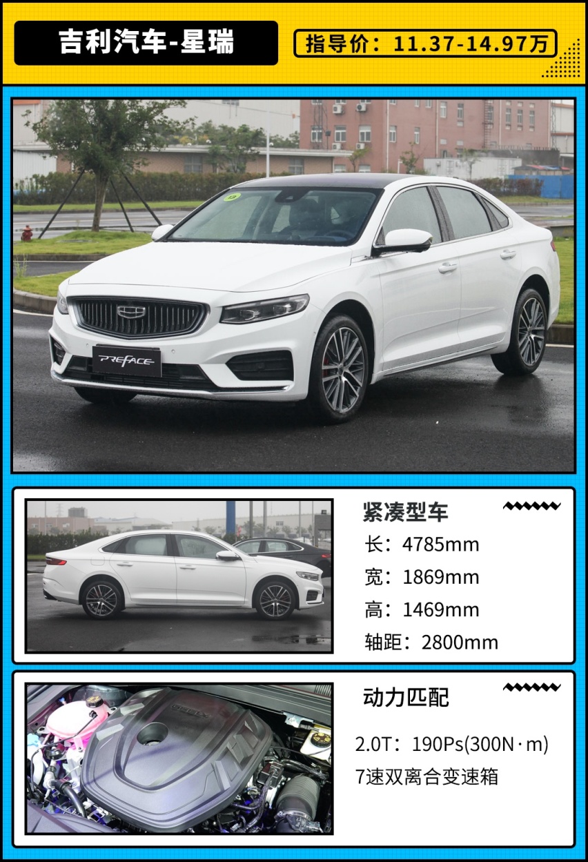A级车全系2.0T起步？11.37万的吉利星瑞值得买吗？