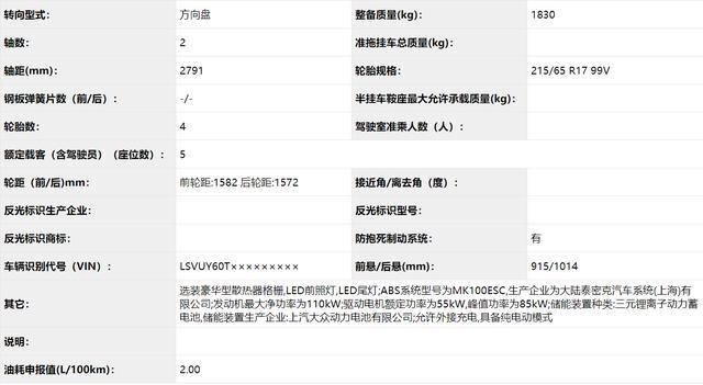 换装新款引擎，全新途观L 430PHEV版申报图曝光！