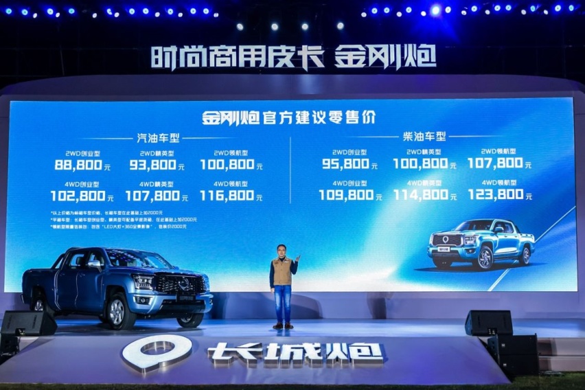 售8.88万元起，打破工具车印象，长城汽车金刚炮上市