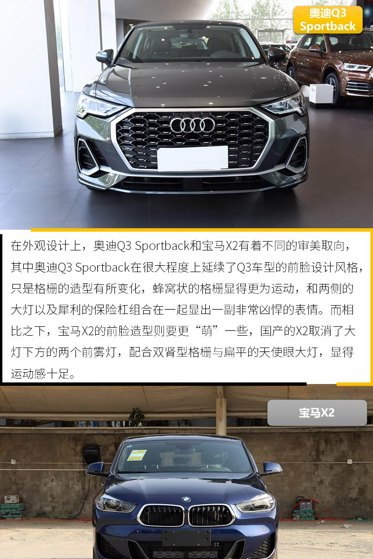 价格才是关键因素 奥迪Q3轿跑与宝马X2谁更值得买？