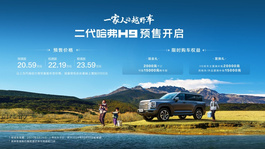 预售20.59万元起，二代哈弗H9这价格杀不杀？