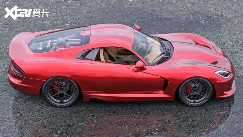 道奇蝰蛇渲染图,中置后驱,尾部过于圆润