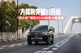 方程豹突破10万台，“豹小问”领衔2025新势力增速榜