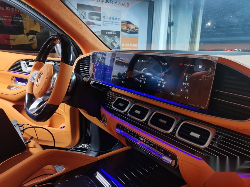 22款奔驰GLS450升级迈巴赫GLS600七座改四座、爱马仕橙