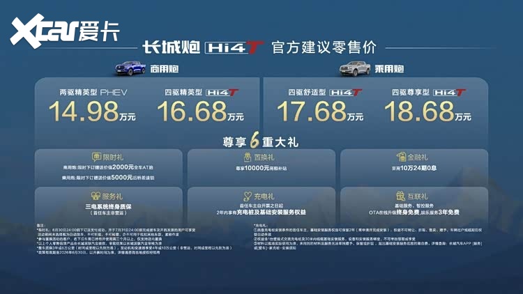 14.98万元起，真新能源皮卡长城炮Hi4-T上市