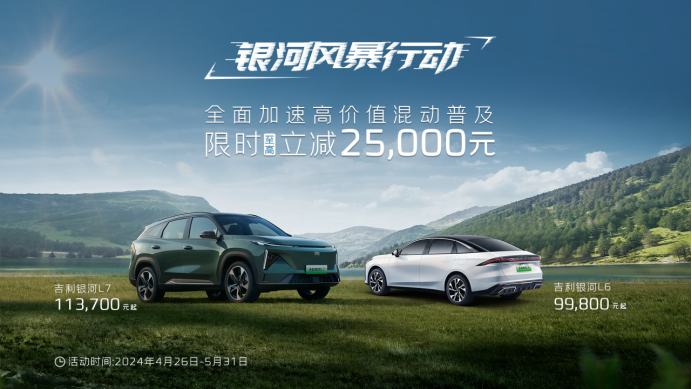 新能源价格战正式打响，吉利银河官宣下调，网友才是最后赢家！